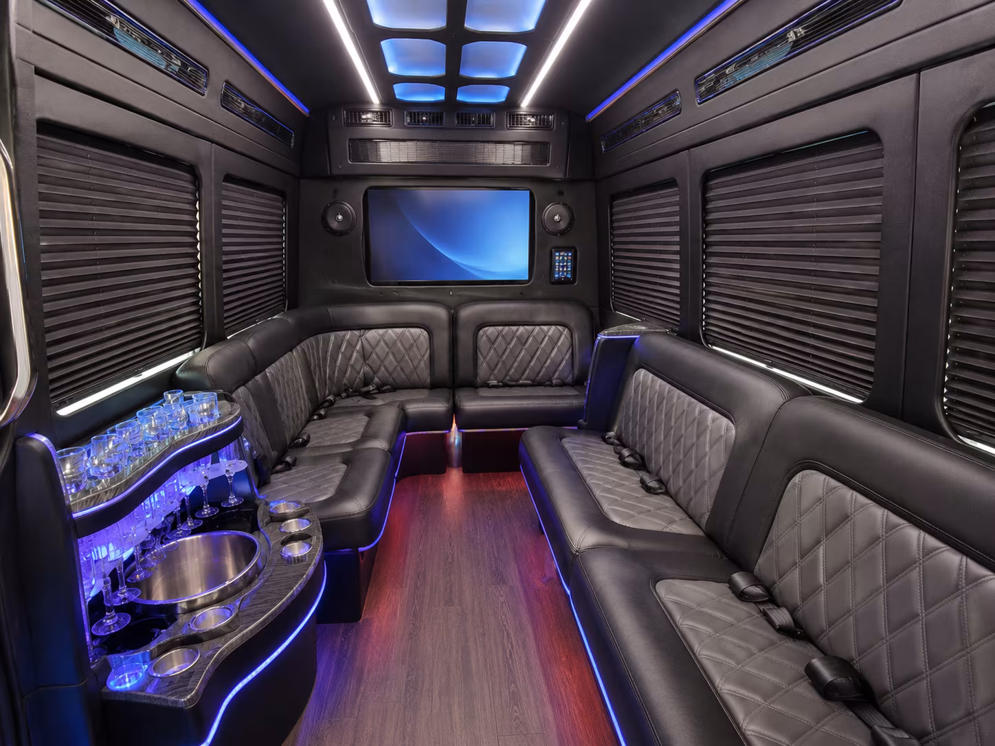 sunnyvale party bus interior